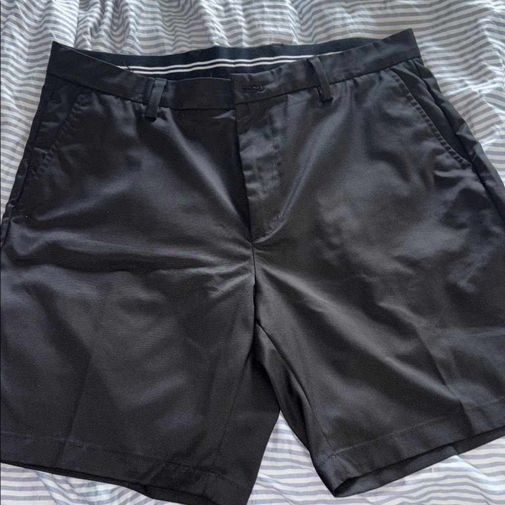 Amazon Essentials Black Flat Front Shorts